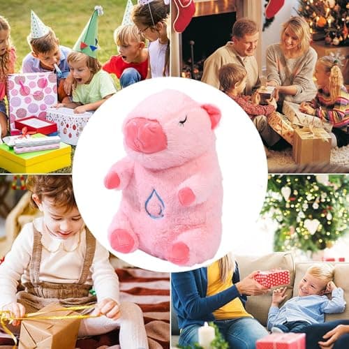 Zunishaone Animal en Peluche Cardiaque Endormi pour Garçons : Musique et Lumière | Jouet Amusant qui Bat des Cœurs | Lou
