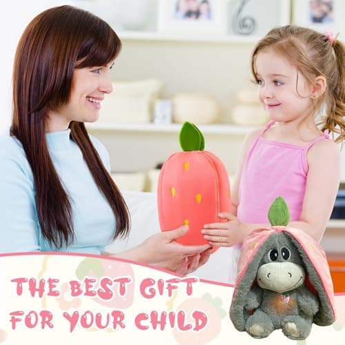 Peluche Âne Respirants XPJBKC, Réglable à 4 Niveaux, Pour Enfant et Adulte, Mouvements Respiratoires Réalistes, Musique