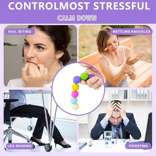 Tangdudu 8 pièces Boules magnétiques Anti-Stress, Outil de relaxation pour Enfants et Adultes, Cadeau pour Gestion du St