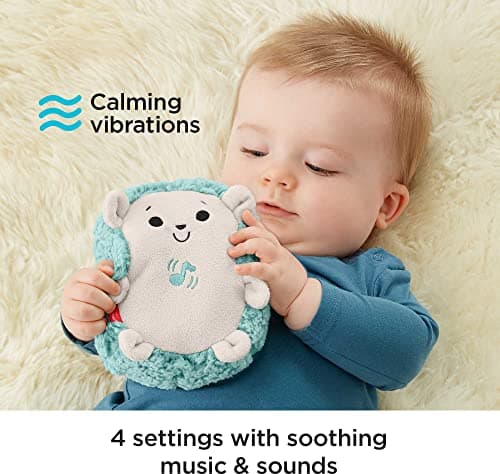 Fisher-Price Mon Hérisson Dodo Peluche Veilleuse pour Bébé Multicolore FXC58 Vibrations Apaisantes/Musiques/Sons, Naissa