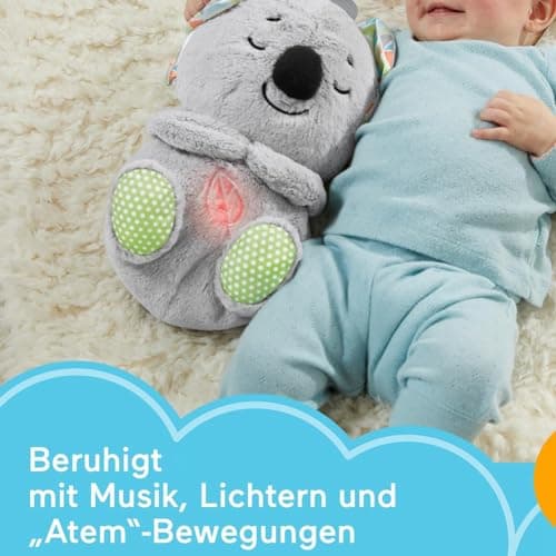 Lumière de Sommeil Pour Enfants, Peluche avec Respiration et Luminosité Apaisante, Cadeau de Nuit Éducatif pour Fille et