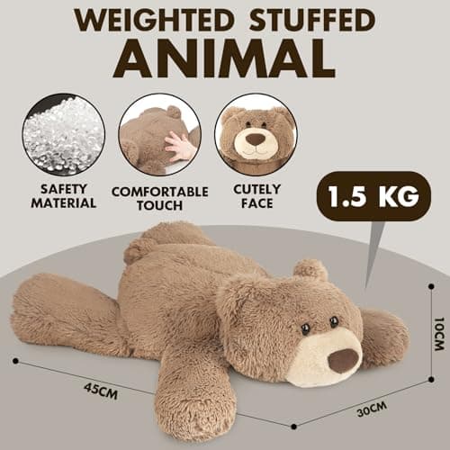 Joyreal Peluche Iesté 1.5 kg, Soulagement de l'anxiété pour adultes, Jouets sensoriels pour l'autisme