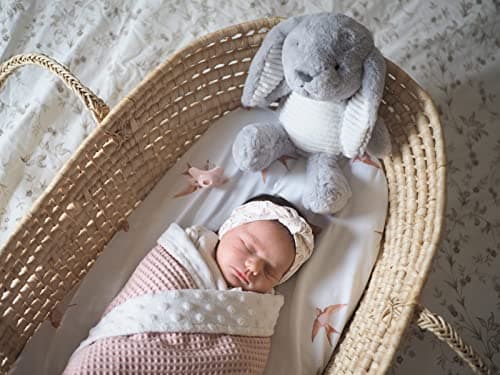 Peluche Musicale de Sommeil pour Bébé avec Bruit Blanc et Minuterie - Couleur Gris