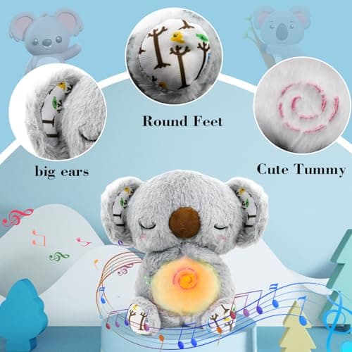 Loutre Qui Respire Ma Loutre Calin Bonne Nuit Peluche Bebé Fille avec Lumières Musicales et Battements de Coeur