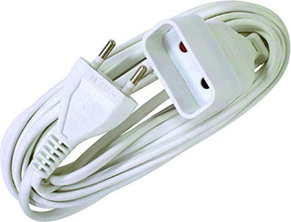 Zenitech Adaptateur Multiprise UL Approuvé 4 Prises Extendeur Électrique 2M Étanche pour Maison Bureau 2X0,75mm² Blanc