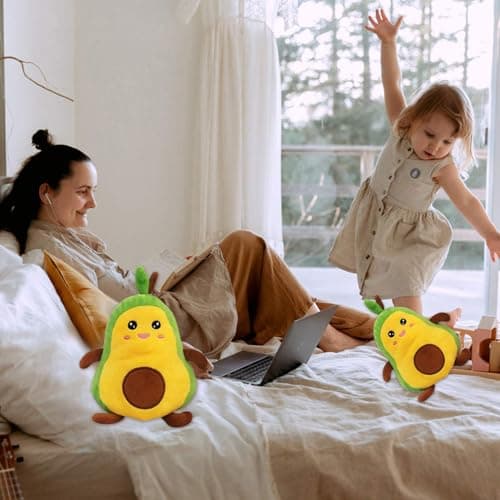 Peluche Kawaii qui Respire Avocat Reversible, Peluche Douce pour L'Amour et le Bonheur, Conception Unique de Kaws (Peluc