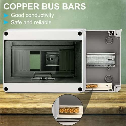 Coffret Électrique Étanche IP65 8-Modules pour Utilisation Extérieure Armoire de Contrôle Étanche Boitier de Jonction Él