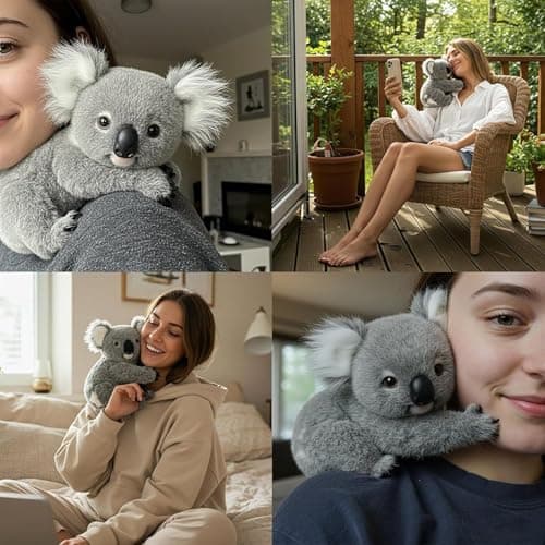 Koaly-Réconfort Émotionnel HItianya, Peluche Douce imite Mouvements Naturels, Dure Étreinte, Apporte Détente et Réconfor