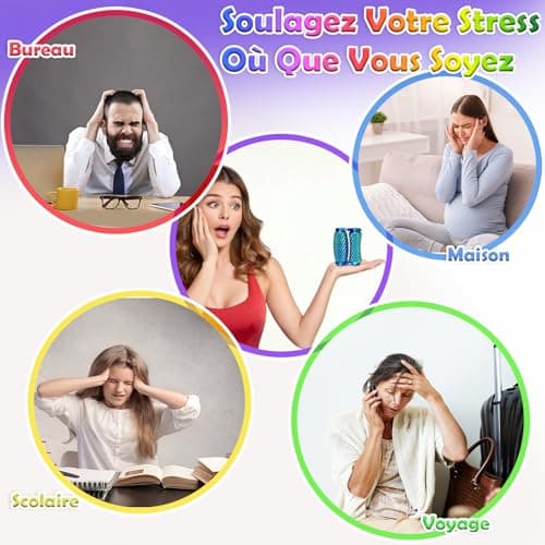 Jouets Sensoriels Echehi Anti Stress - Facilite la Concentration et Réduit le Stress - Idéal pour les Enfants - Portable