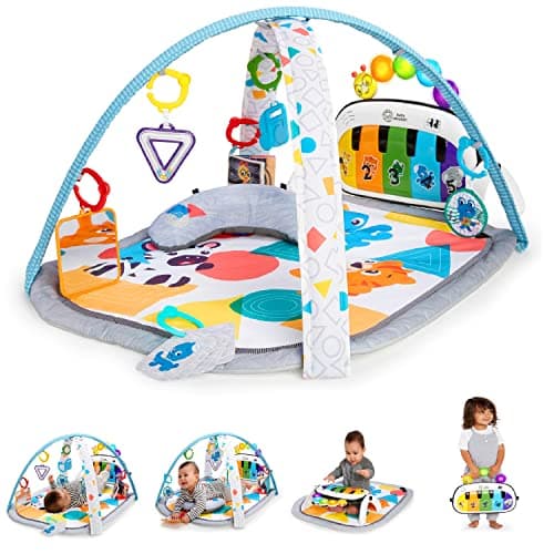 Baby Einstein - Tapis Musical D’Éveil pour Bébé 4 en 1 Kickin' Tunes | 70+ Sons, 25+ Min de Musique et Lumières | dès la