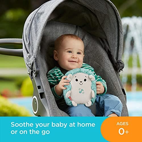 Fisher-Price Mon Hérisson Dodo Peluche Veilleuse pour Bébé Multicolore FXC58 Vibrations Apaisantes/Musiques/Sons, Naissa