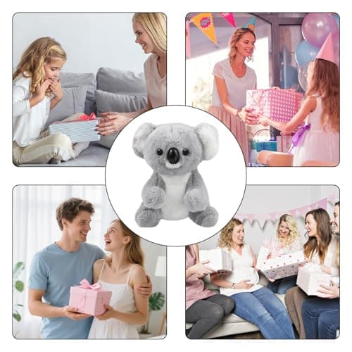 Peluche Koala Réaliste 23 cm Gris Ultra Doux et Apaisant pour Enfants et Adultes