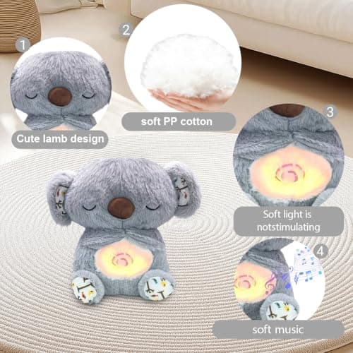 Peluche Qui Respire ma Loutre Calin Bonne Nuit
Peluche Veilleuse Bébé Musicale Et Lumineuse
Jouet Respiratoire Koala Bea