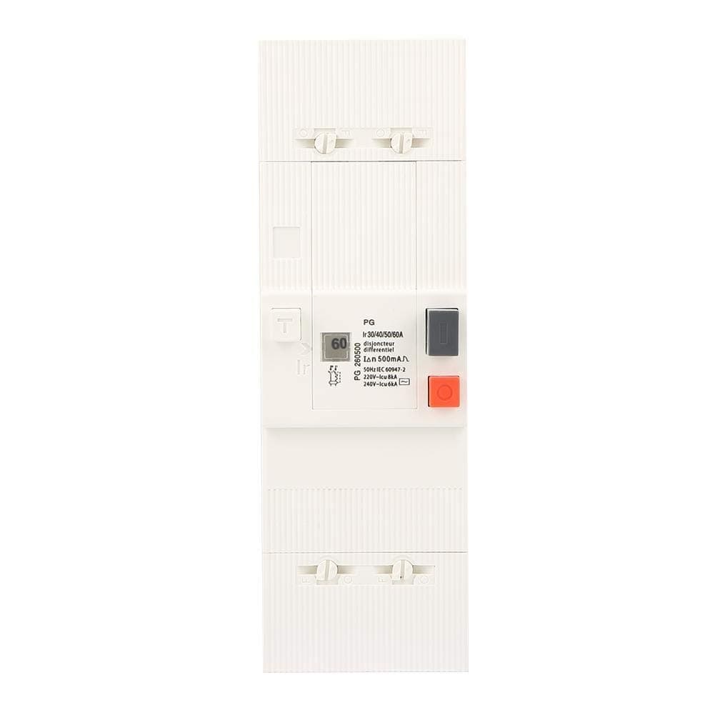Protection de l'air HGY Disjoncteur 60A 50Hz / 60Hz Basse Tension Usage Maison Disjoncteur 2 pôles 60A