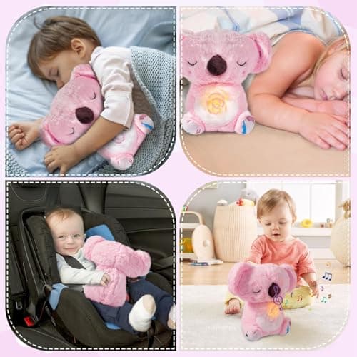 Peluche Koala Respire Cadeau Enfant Écouter Musiques Lumières Anniversaire