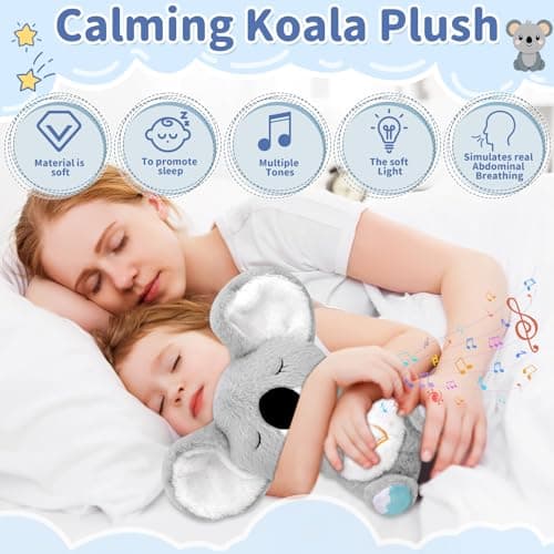 Pipihome Loutre Qui Respire Koala Apaisant pour Soulager l'anxiété avec Lichts und Musique et Mouvement Rythmique