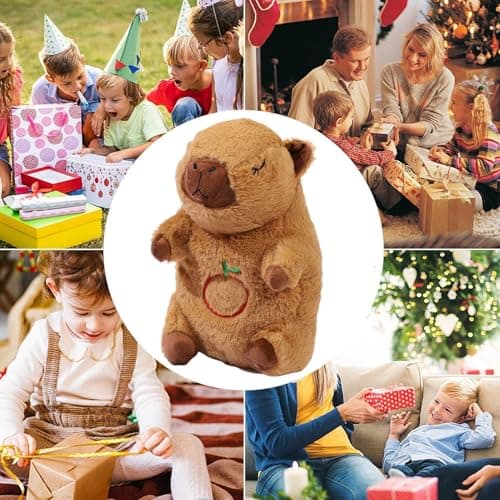 Peluche Sghtil Animal de Battement de Coeur Ami du Sommeil - Roi la Loutre - Relaxant pour Garçons et Filles - Musique e