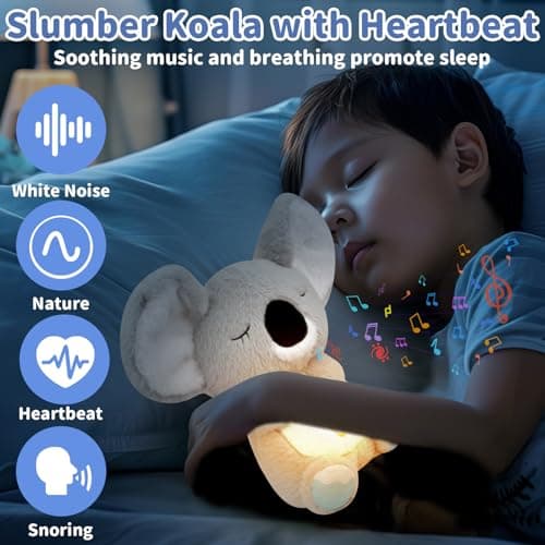 Pipihome Loutre Qui Respire Koala Apaisant pour Soulager l'anxiété avec Lichts und Musique et Mouvement Rythmique