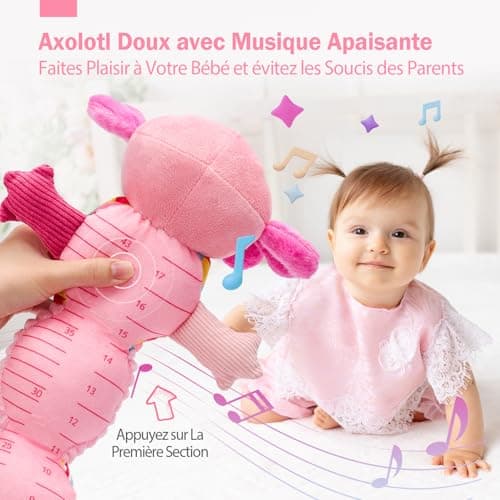 Jouet en Peluche Montessori Éveil Bébé 0-6 Mois Jouet Sensoriels pour Garçon et Fille Cadeau Bébé 3-6-9 Mois Global Recy