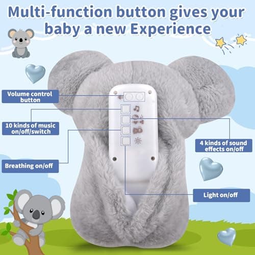 Pipihome Loutre Qui Respire Koala Apaisant pour Soulager l'anxiété avec Lichts und Musique et Mouvement Rythmique