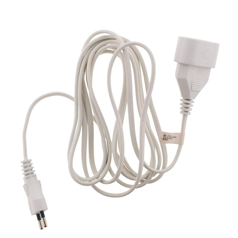 Prolongateur ménager Zenitech 6A HO3VVH2F Blanc 3m - Fonctionnel et sécuritaire
