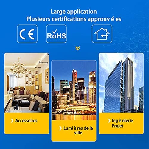EXTRASTAR Rallonge électrique blanche 16A 10m 3G1,5 mm² - Idéale pour la maison et le jardin - Grande capacité de mise e