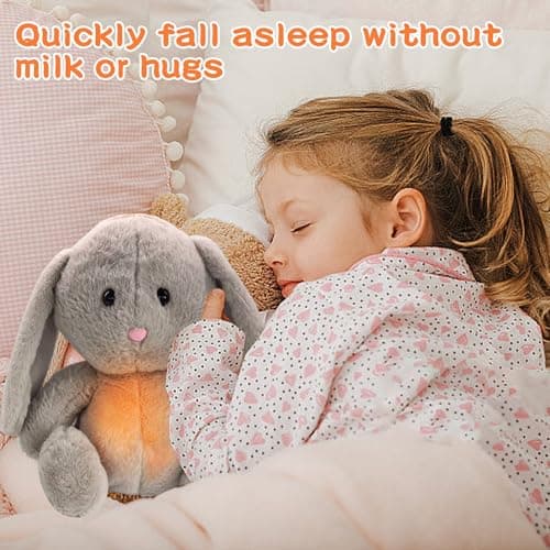 Peluche Veilleuse Bonne Nuit pour Bébé avec Sons Apaisants et Lumineuse