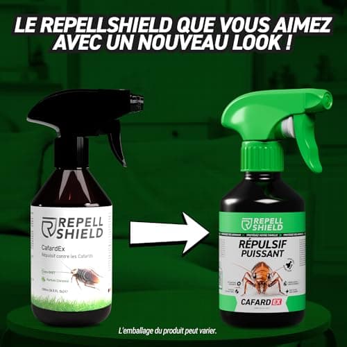 RepellShield® Anti Cafard Naturel pour Cuisine & Salle de Bain - Protection Longue Durée, Sans DEET, Parfum Agréable - 2