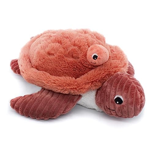 SES DÉGLINGOS PTIPOTOS SAUVENOU Tortue Maman/Bebe Bleu - Peluche Toute Douce - Idée Cadeau de Naissance - 29cm — Terracotta