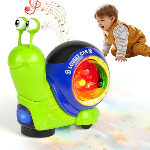 Peluche Apaisante Aolso Bébé Rechargeable Bruits Blancs Veilleuse Lumineuse Crabe pour Nourrisson Dormir Cadeau de Naiss — Escargots