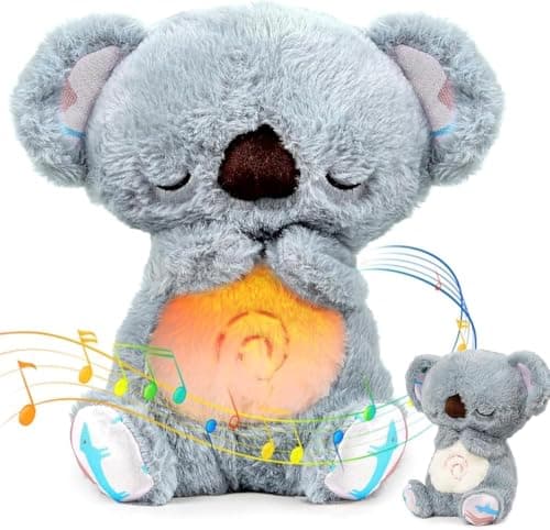 Yizemay Koala Qui Respire - Musique sensorielle - Peluche relaxante pour enfants - Respiration rythmique