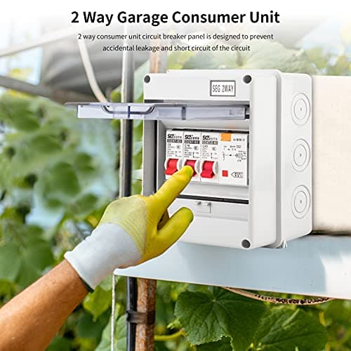 Mini Disjoncteur de Fuite 30mA 40A - Unité Consommateurs Universelle 2MCB - Pour Caravanes et Camionettes