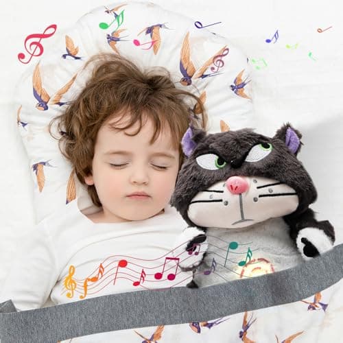 CEWROM Doudou avec Mouvement Respiratoire et Musique, Aide à l'Endormissement pour Bébé Nouveau-Né, Réduction de l'Anxié