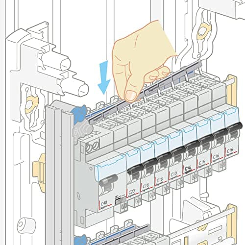 Peigne d'alimentation horizontale Legrand pour Uni et Uni + neutre - 13 modules