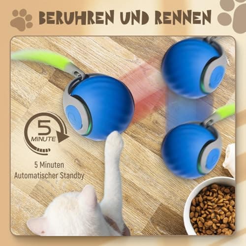 GMTEO Jouet Interactif pour Chats Bleu
