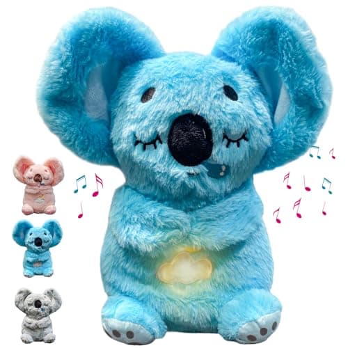 MeHoo Peluche Koala Respirant Gris Cadeau Bébé — Bleu