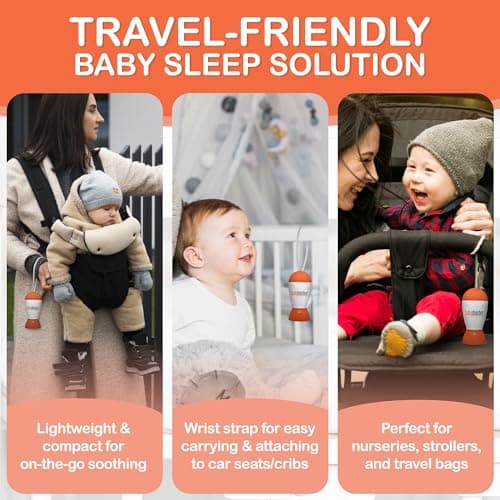 Pneo Baby Shusher: Bruit blanc apaisant, bébés de 0 à 3 ans, nuit et jour, technologie avancée, modèle M1, échelles de v