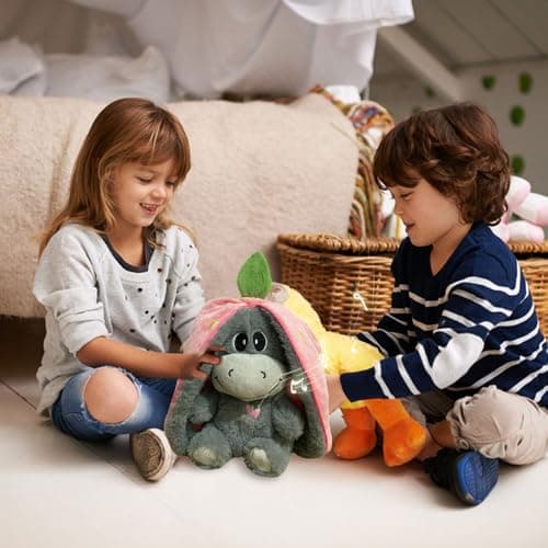 KUWUNG Âne en Peluche Endormi Anti-Stress Pour Adultes À Porter Tout le Temps Polyester 100% Machine Lavable Étalonnez-V