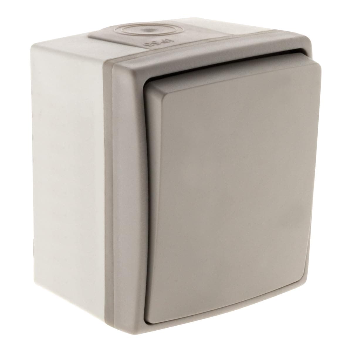 Interrupteur va-et-vien IP55 gris Orok Zenitech pour intérieur
