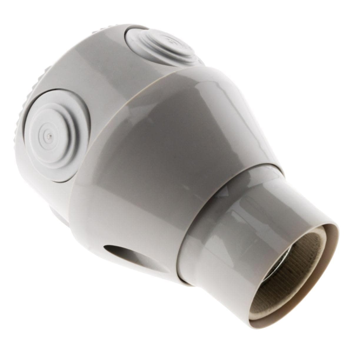 Douille orientable E27 blanc Zenitech - lumière diffuse - design moderne - facilement interchangeable - 280mm de long