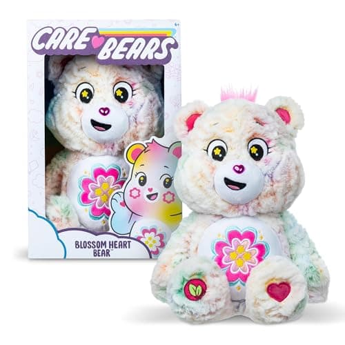 Care Bears Peluche moyenne Écologique – Ours en forme de cœur en fleurs pour enfants