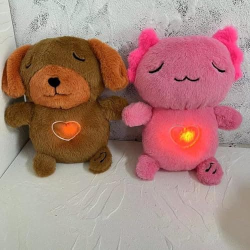 Lit de poupée de 43 cm - Respiration apaisante, amour de la lune, peluche mignonne - Sommeil apaisant pour bébé - Mouvem