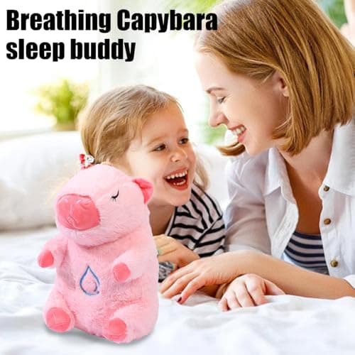 Zunishaone Animal en Peluche Cardiaque Endormi pour Garçons : Musique et Lumière | Jouet Amusant qui Bat des Cœurs | Lou