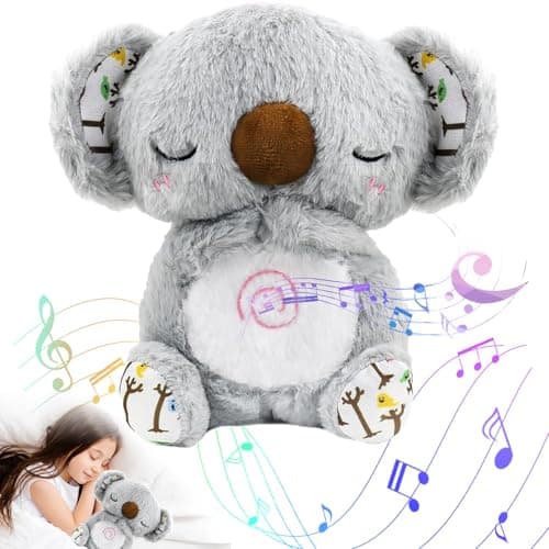 Peluche Koala Apaisant pour Nouveau-Né (M1) Soulagement de l'Anxiété et Veilleuse Bruins Qui Respirent