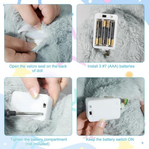 MeHoo Peluche Koala Respirant Gris Cadeau Bébé