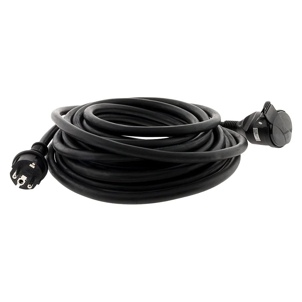 Prolongateur de Construction HO7RN-F 16A 3G2,5mm² 10m Noir - Zenitech - Câble Sécurisé pour Travaux Électriques Epais et