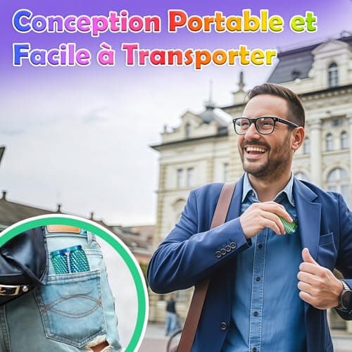 Jouets Sensoriels Echehi Anti Stress - Facilite la Concentration et Réduit le Stress - Idéal pour les Enfants - Portable