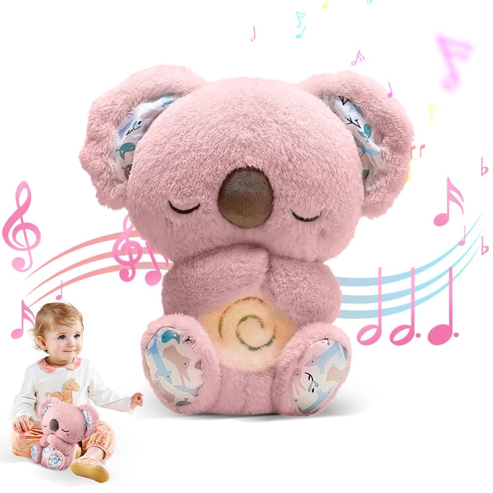 Peluche Loutre Qui Respire KUWUNG pour bébé Sommeil avec Musique et Lumière