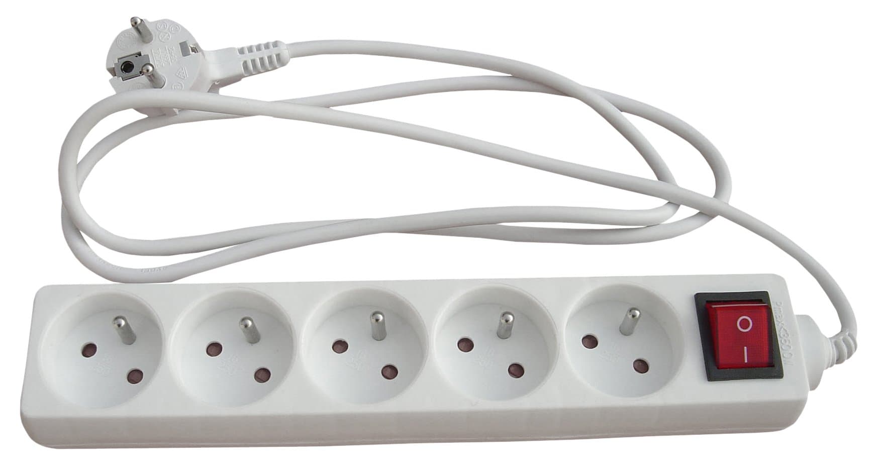 Interrupteur Blanc Zenitech Lot de 2 Blocs 5x16A - Usage Maison - Meilleures Ventes Éclairage