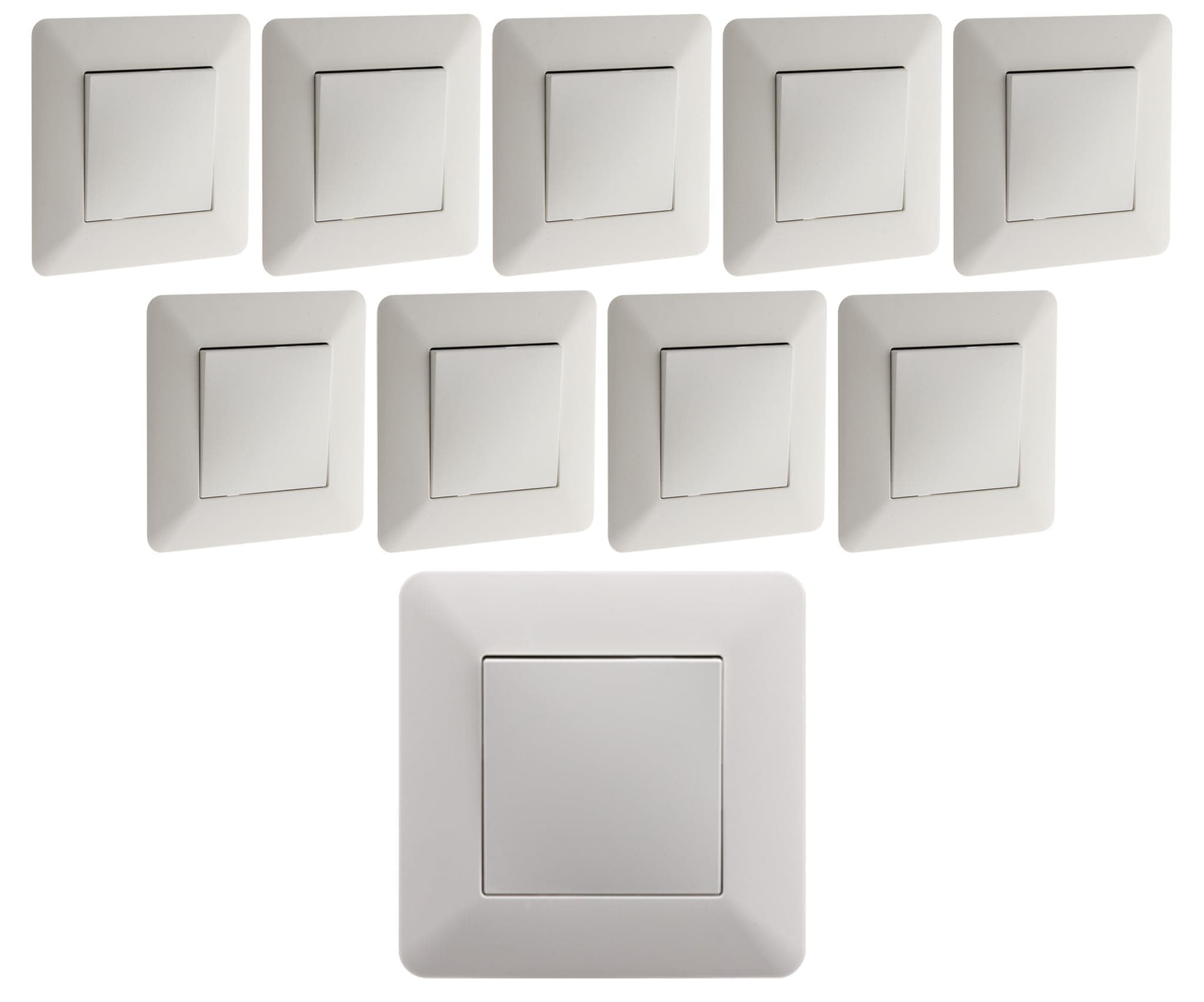Interrupteurs va et vient Zenitech 10A Blanc Artoze pour maison